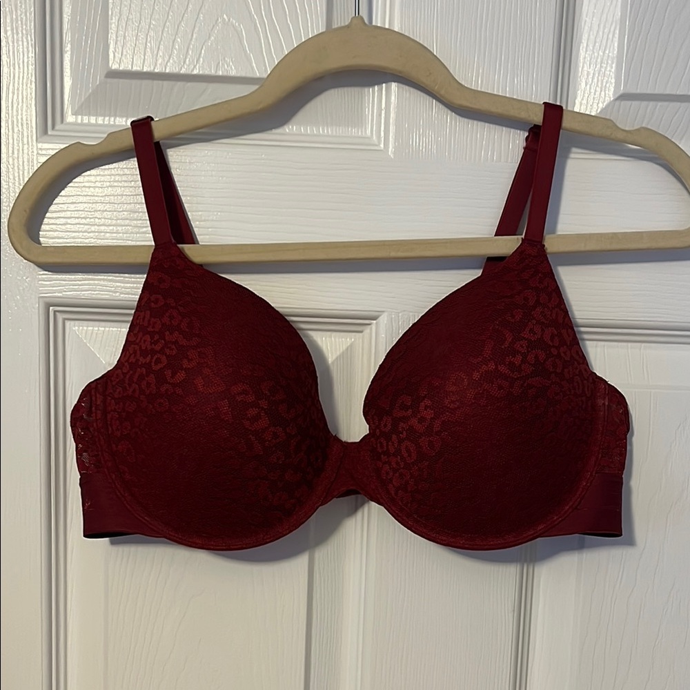 PINK Red Lace Bra
